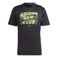 adidas HIIT Graphic Training T-Shirts 'Black Green' IL7008