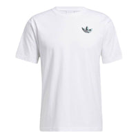 adidas originals Athleisure Casual Sports Printing Round Neck Short Sleeve White GN3906