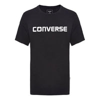 Men's Converse Pure Cotton Alphabet Short Sleeve Black 10001970-A02