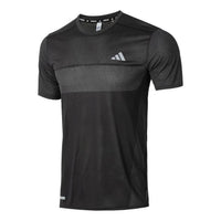 adidas Ultimateadidas HEAT.RDY Engineered Running T-shirt Asia Sizing 'Black Grey' IN0094