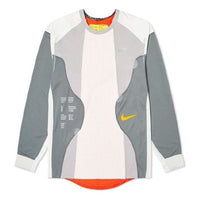 Nike Mens ISPA Dri-Fit Long-Sleeve Top 'Grey Summit White Red' CK4988-021
