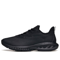 ANTA Running Series Sneakers Leather 'Pure Black' 112135568-10