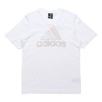 adidas Athleisure Casual Sports Round Neck Short Sleeve White ED7260