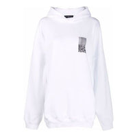 Balenciaga Barcode Cotton Hoodie 'White' 651799TKVE69040