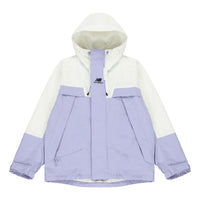 New Balance Logo Embroidered Colorblock Hooded Jacket Couple Style Purple 5AC14103-DV