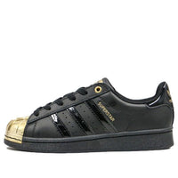 (WMNS) adidas Superstar Metal Toe 'Black Gold Metallic' FV3305