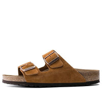 Birkenstock Arizona Series Cowhide Suede Light Brown Version Sandals 1009526