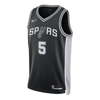 Nike x NBA San Antonio Spurs Dri-Fit Icon Edition Jersey 'Dejounte Murray 5' DN2022-010