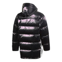 adidas originals Thicken Windproof hooded mid-length Sports Down Jacket Black GJ6732
