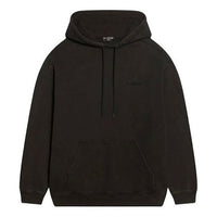 Balenciaga Logo Hoodie Medium Fit 'Washed Black' 600583TLVB81146