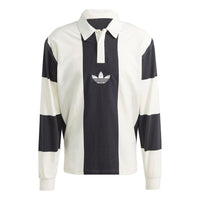 adidas originals Hack Rugb Polo T-Shirts 'White Black' HZ0708