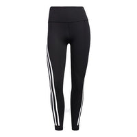 (WMNS) adidas Opt Ticons 7/8t Training Sports Stripe Gym Pants/Trousers/Joggers Black H64211