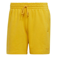 adidas originals C Short Ft Solid Color Lacing Sports Shorts Yellow HF6369