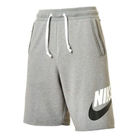 Men's Nike Lacing Breathable Logo Sports Shorts Gray DM6817-029