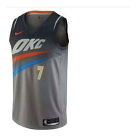 Nike NBA Basketball Sports Jersey Vest SW Fan Edition 1819 Season Thunder Anthony No. 7 Gray 912134-042
