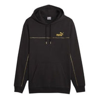 PUMA Luxe Crew Embroidered Logo Sports hoodie 'Black' 680141-01