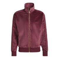 adidas Originals Adicolor Velour Track Jacket 'Red' H11376