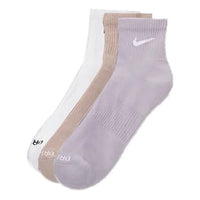 Nike SS22 Quick Dry Breathable Sports Socks Couple Style 3 Pairs Purple / Orange / White SX6890-990