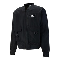 PUMA T7 Shiny Bomber Jacket 'Black' 535584-01