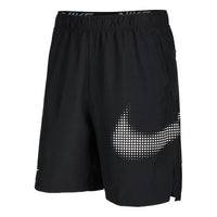 Nike DRI-FIT Logo Printing Elastic Waistband Shorts Black DX6306-010
