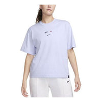 (WMNS) Nike FFF Logo T-Shirt 'Oxygen Purple' FD0982-536