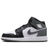 (GS) Air Jordan 1 Mid 'Black White Iron Grey' DQ8423-001