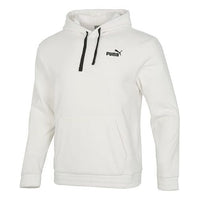 PUMA Logo Polar Fleece Hoodie 'White' 534929-93