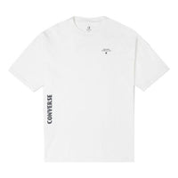 Men's Converse Skate Loose Printing Sports Round Neck Short Sleeve White 10021508-A03