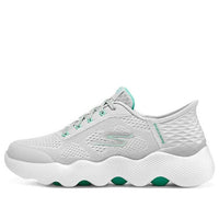 (WMNS) Skechers GO WALK Massage Fit 'Grey Aqua' 124916-GYAQ
