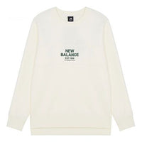 New Balance Men's New Balance Logo Printing Sports Round Neck Pullover White AMT14319-NMC