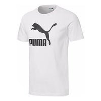 PUMA Casual Printing Round Neck Short Sleeve White 530003-02