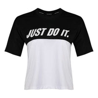 (WMNS) Nike Retro Tailwind Mesh Breathable Sports Short Sleeve 'White Black' AJ8663-011