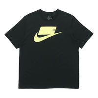 Nike Sportswear Chest Large Printing Short Sleeve Black Yellow Blackyellow CK2227-013