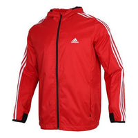 adidas Men's Sport Woven Windbreaker Jacket Red GQ0624