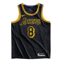 Men's Nike NBA Los Angeles Lakers City Edition 8&24 Mamba Week Kobe Commemorate Black Jersey DJ0471-010