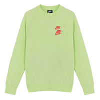 Men's Nike Embroidered Logo Round Neck Pullover Green DD0883-383
