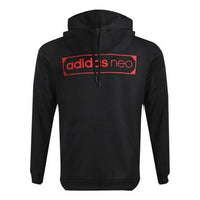 Men's adidas neo Logo Printing Sports Fleece Lined Black GP4851