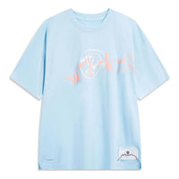 Li-Ning x Salventius Way Of Wade Graphic T-shirt 'Light Blue' AHST335-3