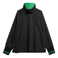 adidas x Wales Bonner Statement Stand Collar Top 'Black Green' IT9775