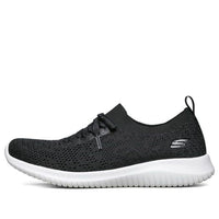 (WMNS) Skechers Ultra Flex Slip-on Loafers Black 149033-BKW
