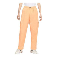 (WMNS) Nike Sportswear Essential High Waist Woven Big Pocket Cargo Long Pants/Trousers Yellow DO7210-851