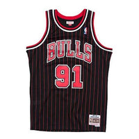 Mitchell & Ness NBA Chicago Bulls 95-96 Dennis Rodman Swingman Jersey 'Black Red' SMJYGS18150-CBUBLCK95DRD