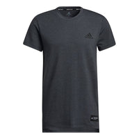 adidas Stu Tech Tee Casual Sports Running Short Sleeve Black GM0627
