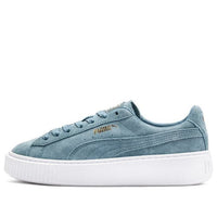 (WMNS) PUMA Suede Platform Blue 362223-13