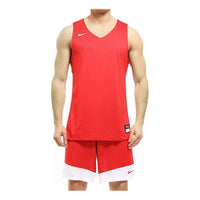 Nike Sports Training Breathable Shorts Red White Splicing 867768-658