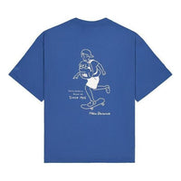 New Balance Wordmark Logo Skate Graphic T-Shirt 'Blue' AMT42338-NYY