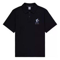 New Balance Small Biking Graphic Polo Shirt 'Black' NFE26061-BK