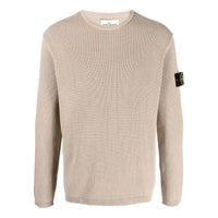 STONE ISLAND Logo Patch Knitted Jumper 'Tan' 7815507D8-V0092