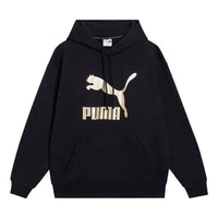 PUMA Classics Metallic Regular Fit Hoodie 'Black' 537678-01