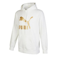 PUMA Classics Metallic Regular Fit Hoodie 'White' 537678-02